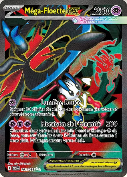 Mega Floette Ex Full art - Chaos Ascendant -101/086
