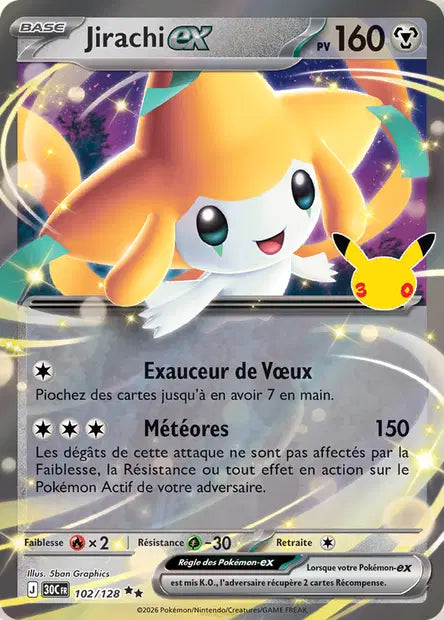 Jirachi Ex - 30e Anniversaire -102/128