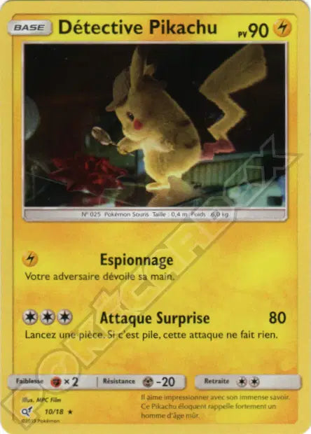 Detective Pikachu Holo - Détective Pikachu - 10/18