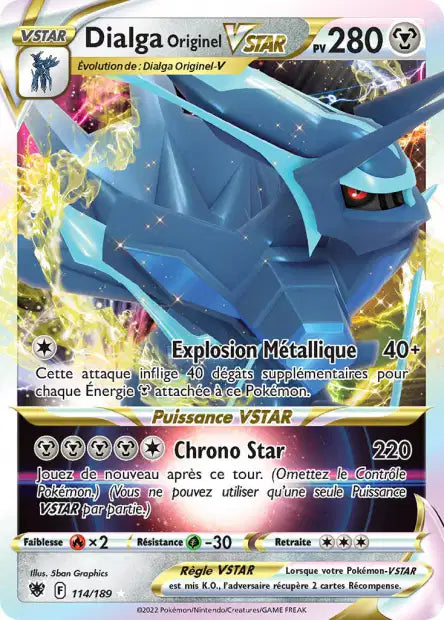 Dialga V star - Astres Radieux - 114/189
