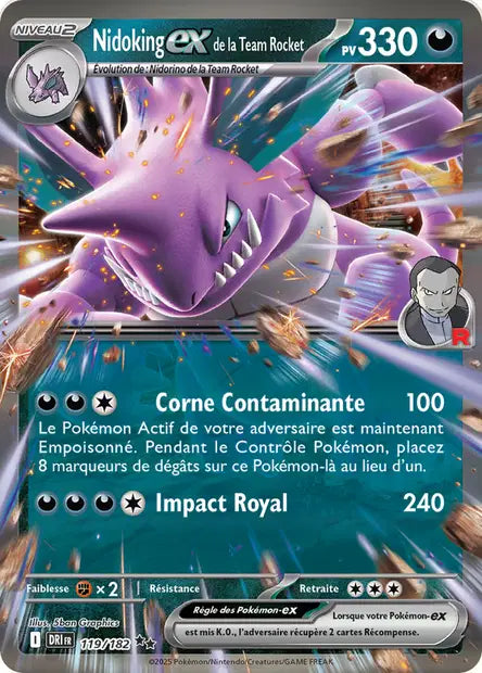 Nidoking Ex - Rivalités Destinées -119/182