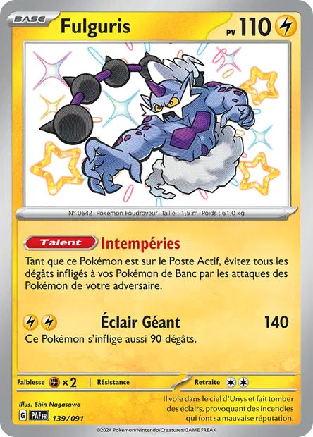 Fulguris shiny- Destinées de Paldea - 139/091