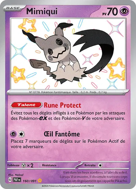 Mimiqui shiny- Destinées de Paldea - 160/091