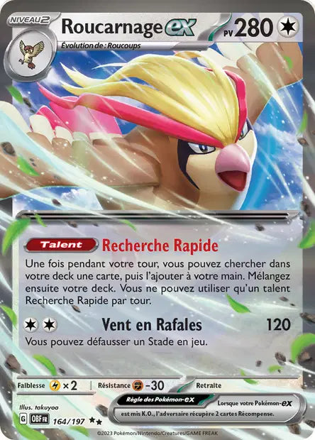 Roucarnage Ex -Flammes Obsidiennes - 164/197
