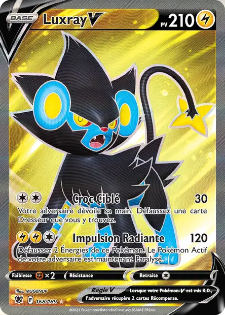 Luxray V Full art - Astres Radieux - 168/189