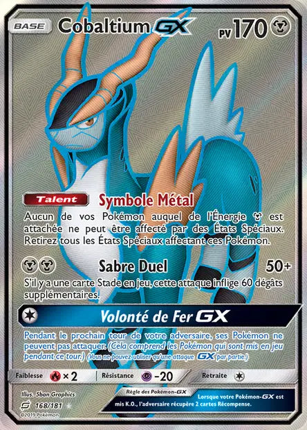 Cobaltium Gx Full art - Duo de choc - 168/181