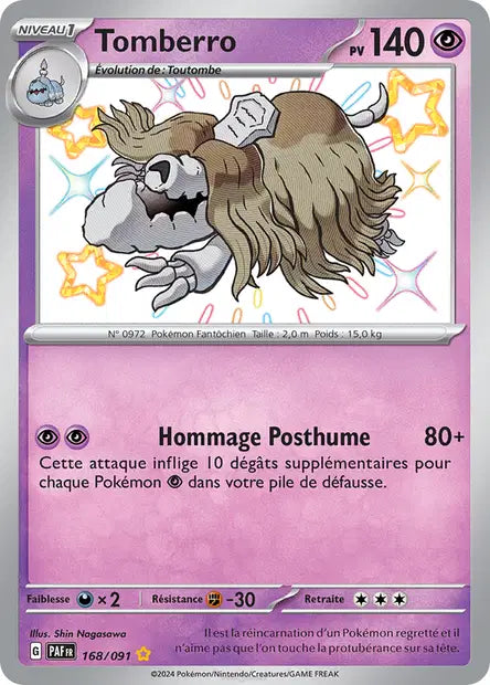 Tomberro shiny- Destinées de Paldea - 168/091
