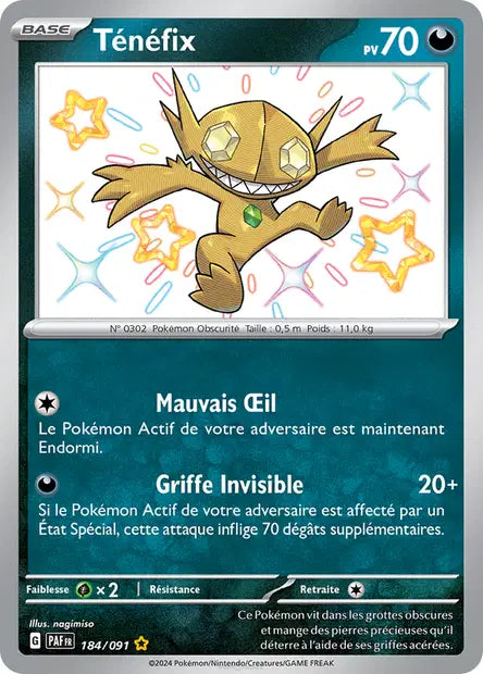 Tenefix Cornebre shiny- Destinées de Paldea - 184/091