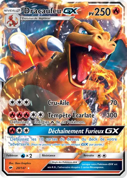 Dracaufeu GX - Ombres Ardentes - 20/147