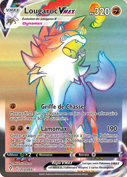 Lougaroc Vmax Rainbow - Evolution Céleste - 213/203