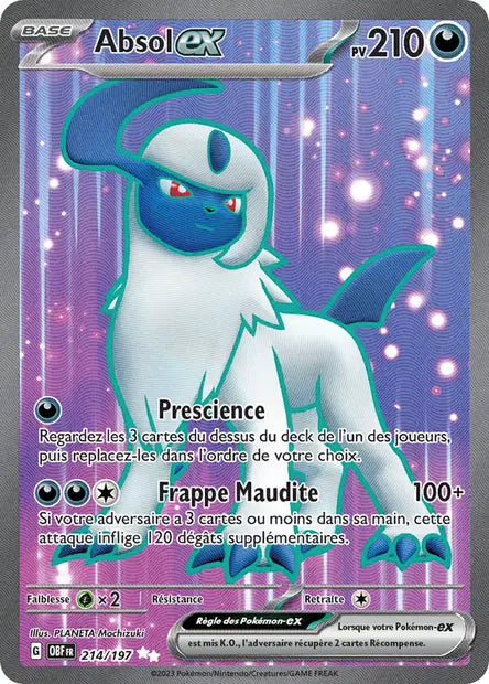 Absol Full art -Flammes Obsidiennes - 214/197