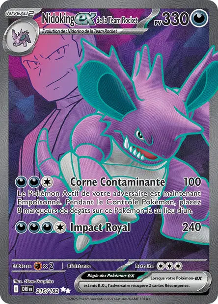 Nidoking Ex Full art - Rivalités Destinées -216/182