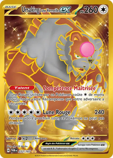 Ursaring Ex Gold -Mascarade Crépusculaire - 222/167