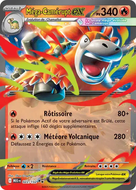 Mega Camerupt Ex -Méga Evolution - 22/132