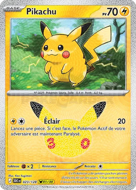Pikachu Holo - 30e Anniversaire -023/128