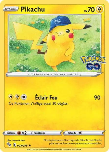 Pikachu Holo - Pokemon Go - 028/078