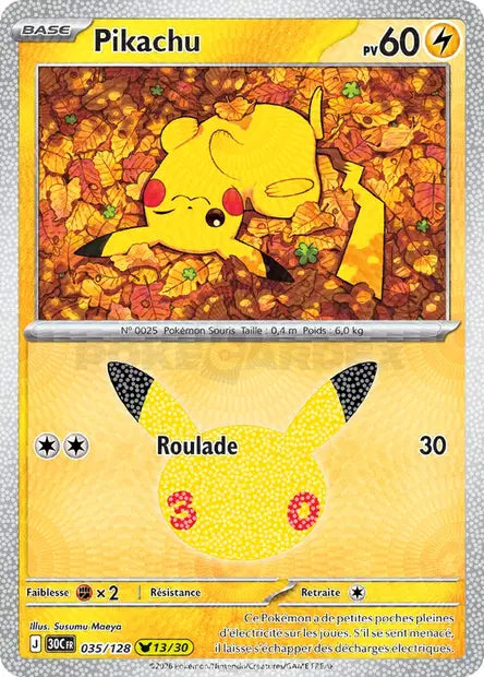 Pikachu Holo - 30e Anniversaire -035/128