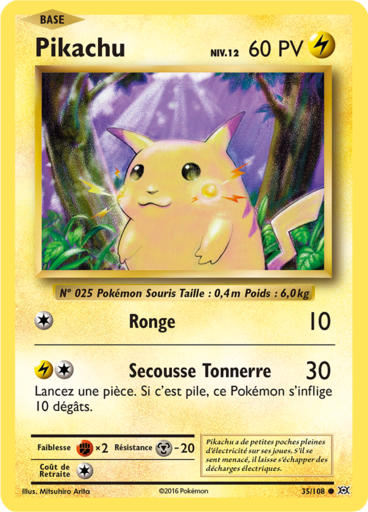 Pikachu - Xy évolution - 35/108