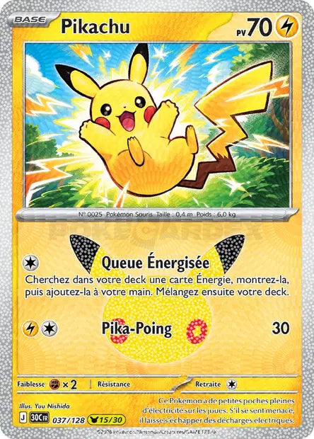 Pikachu Holo - 30e Anniversaire -037/128