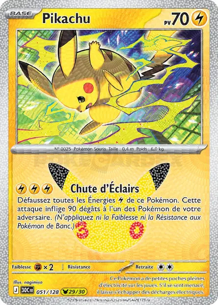 Pikachu Holo - 30e Anniversaire -051/128