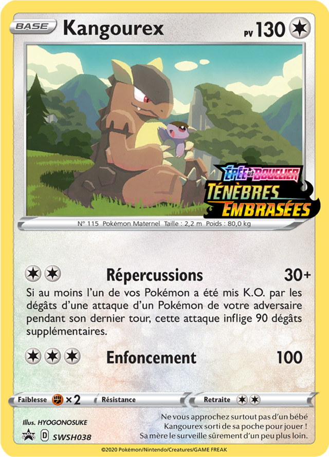 Kangourex holo - Stamp Ténèbres Embrasées - SWSH038