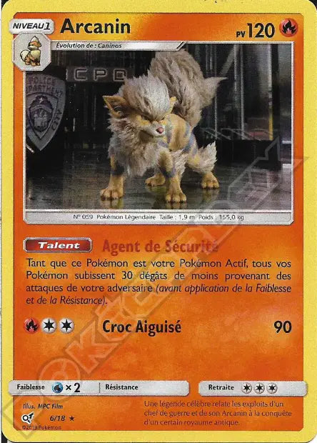 Arcanin Holo - Détective Pikachu - 6/18
