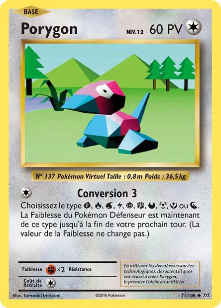 Porygon - Xy Évolution - 71/108