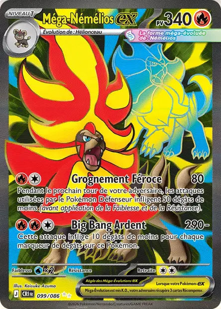 Mega Nemelios Ex Full art - Chaos Ascendant -099/086