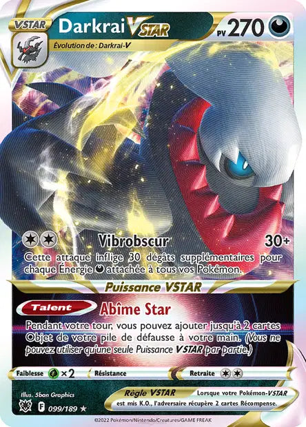 Darkrai Vstar - Astres Radieux - 099/189