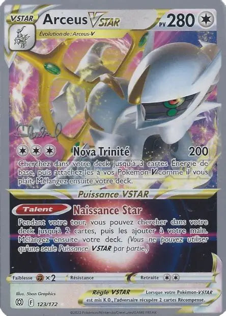 Arceus Vstar World Champion Ship - Stars Etincelantes - 123/172