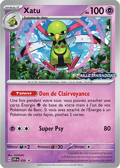 Xatu Holo - Stamp Faille Paradoxe - SVP059