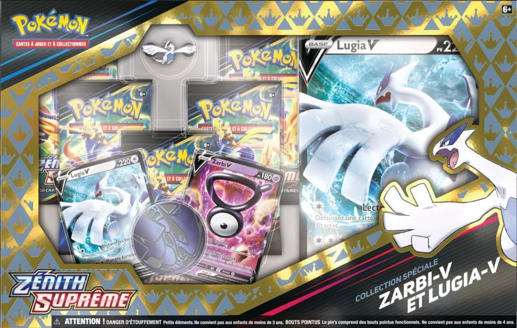 Coffret Zarbi V et Lugia V Zenith Supreme