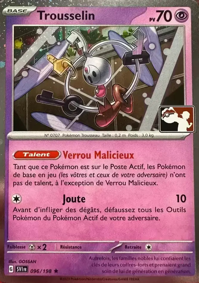 Trousselin Holo - Ecarlate Et Violet Play Pokemon- 096/198