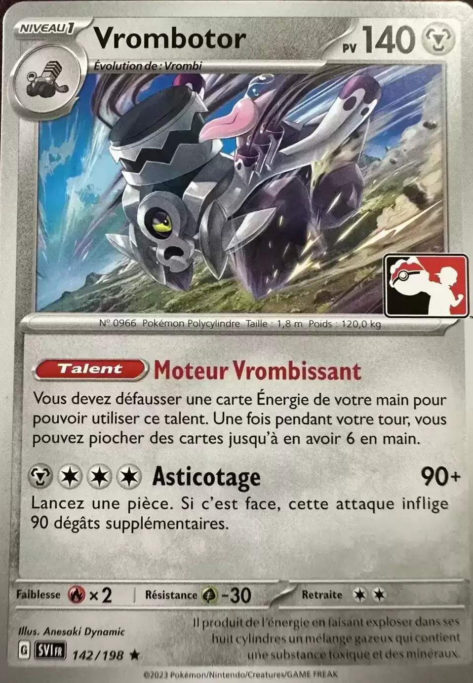 Vrombotor - Ecarlate Et Violet Play Pokemon- 142/198