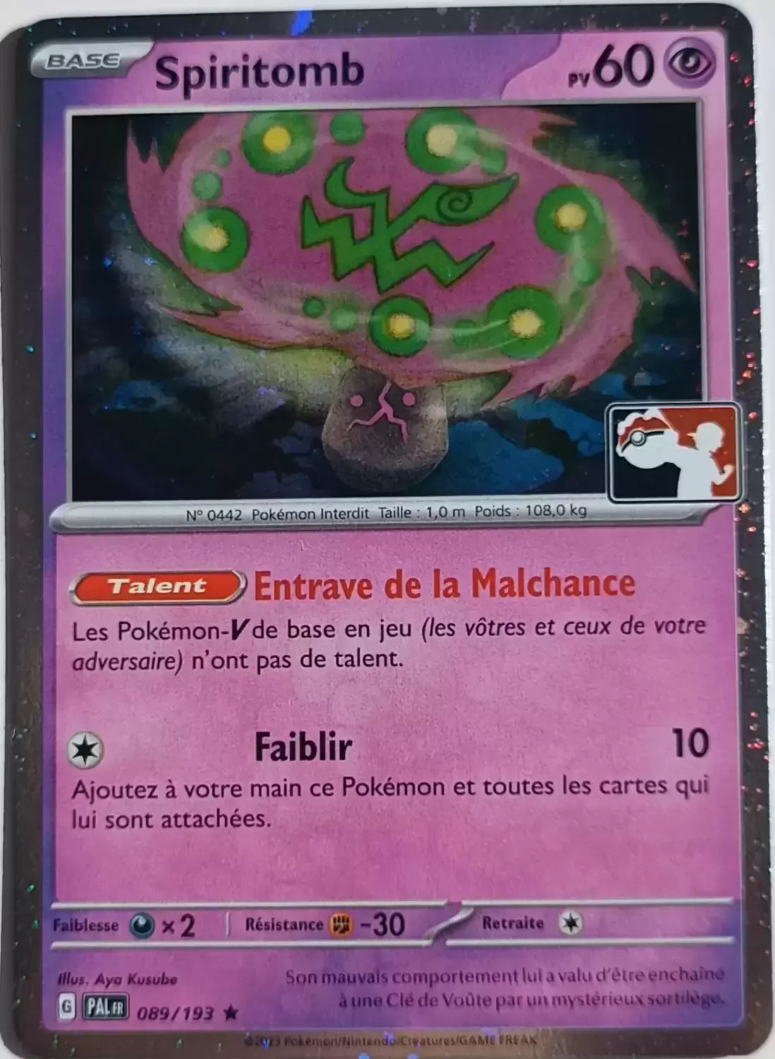 Spiritomb holo - Evolution à Paldéa Play Pokemon- 089/193