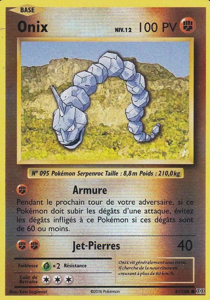 Onix Reverse - Xy Évolution - 61/108