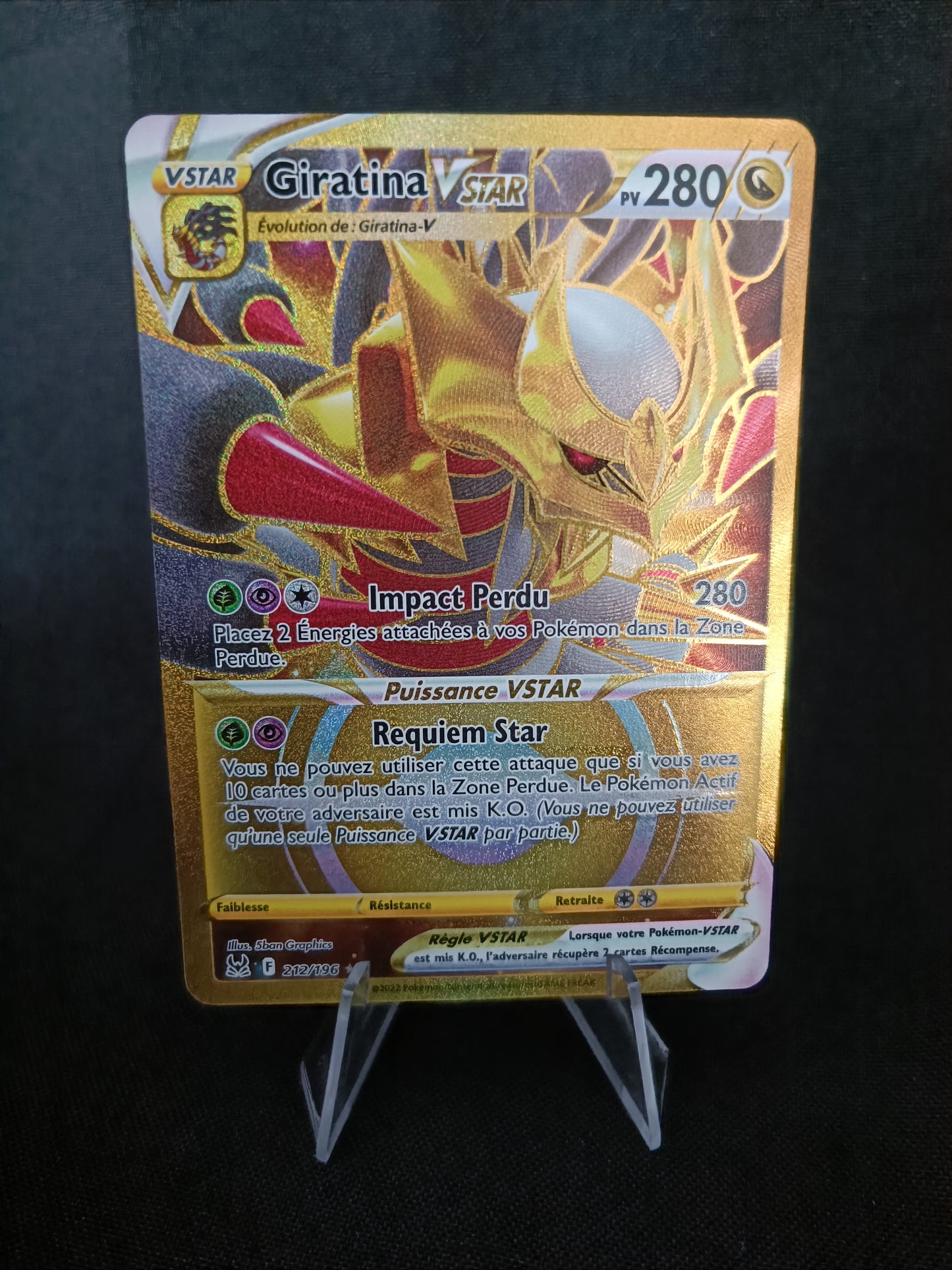 Giratina V star Gold - Origines perdue - 212/196