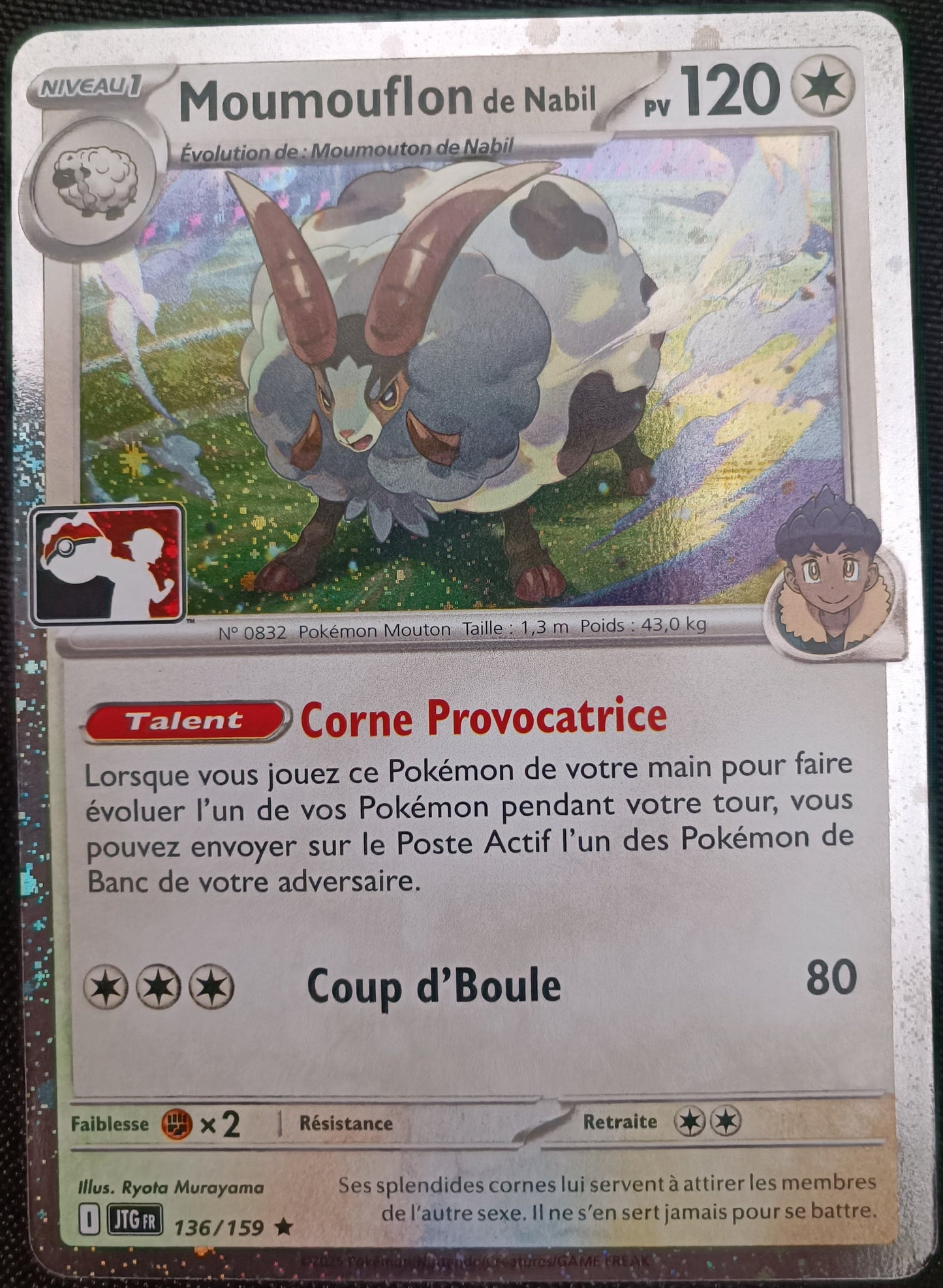 Moumouflon Holo - Aventure Ensemble Play Pokémon - 136/131