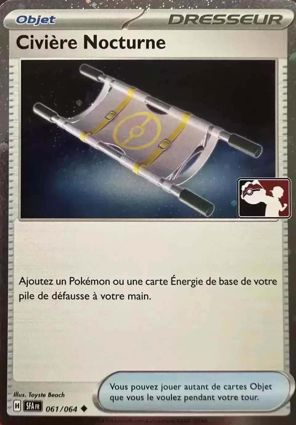 Civière nocturne holo- Fable nébuleuse Play Pokemon- 061/064