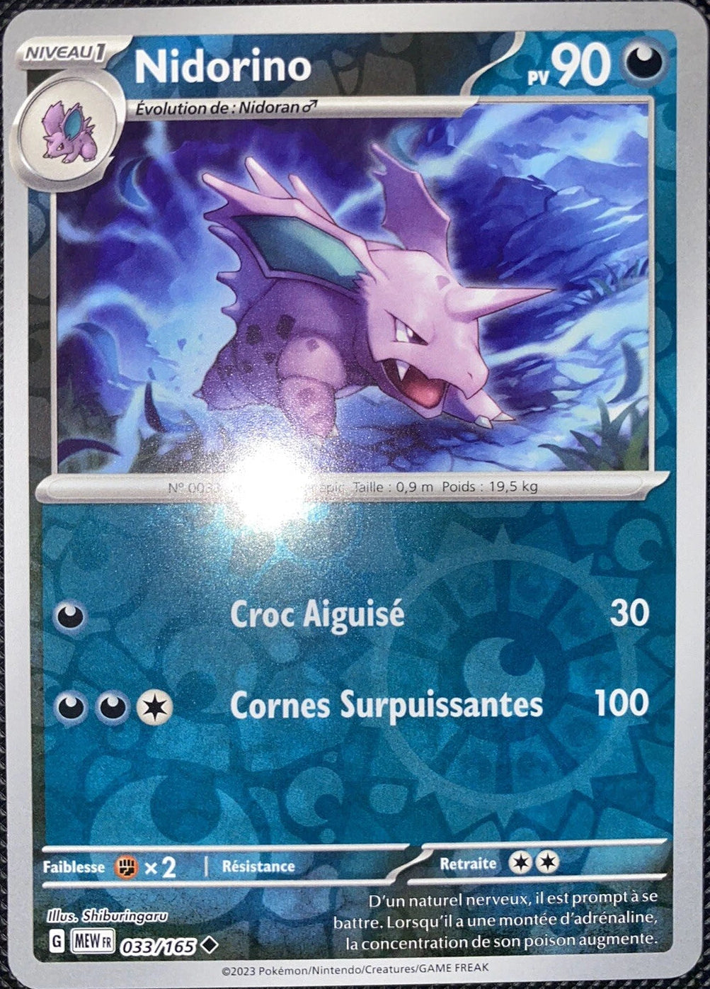 Nidorino Reverse - 151 - 033/165