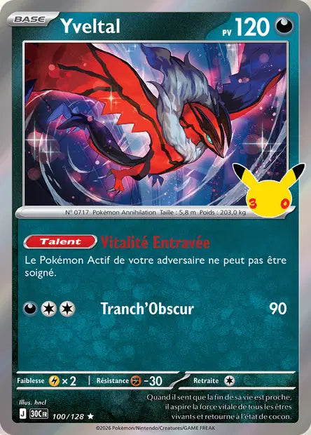 Yveltal - 30e Anniversaire -100/128
