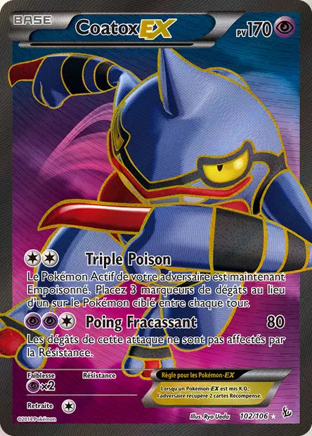 Coatox Full art Ex - XY Etincelles  - 102/106