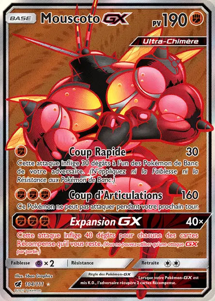 Mouscoto Gx Full art - Invasion Carmin -104/111