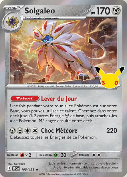 Solgaleo - 30e Anniversaire -105/128