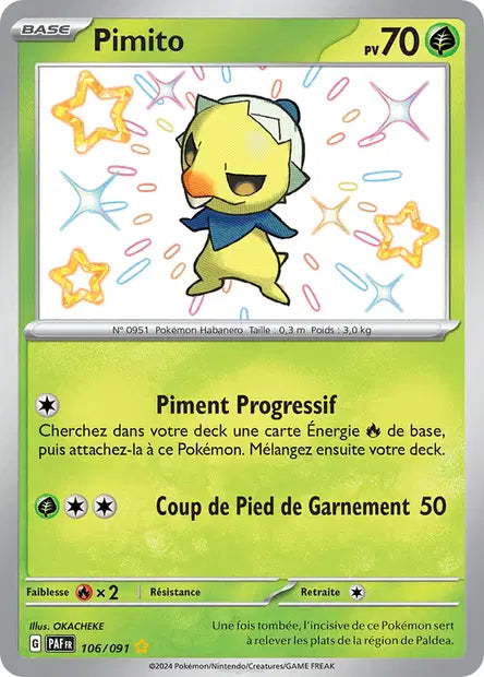 Pimito shiny- Destinées de Paldea - 106/091