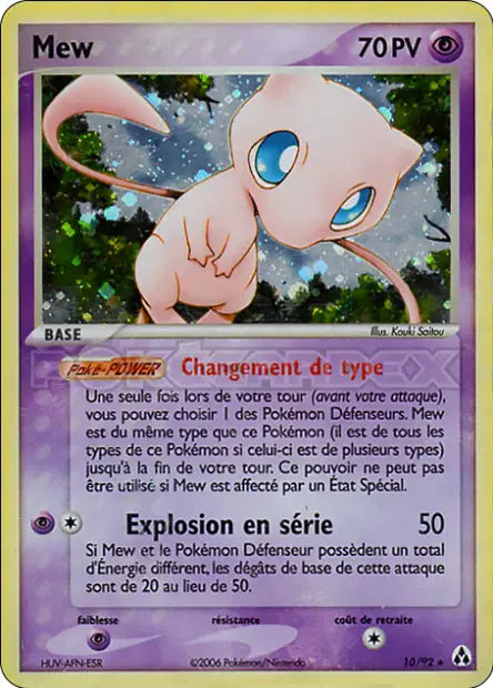 Mew Holo - Bloc Ex Créateur de Légende - 10/92