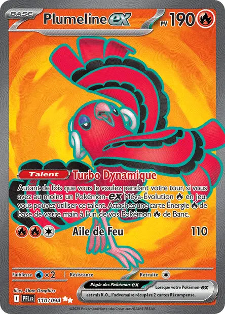 Plumeline Ex Full art - Flammes Fantasmagoriques -110/94