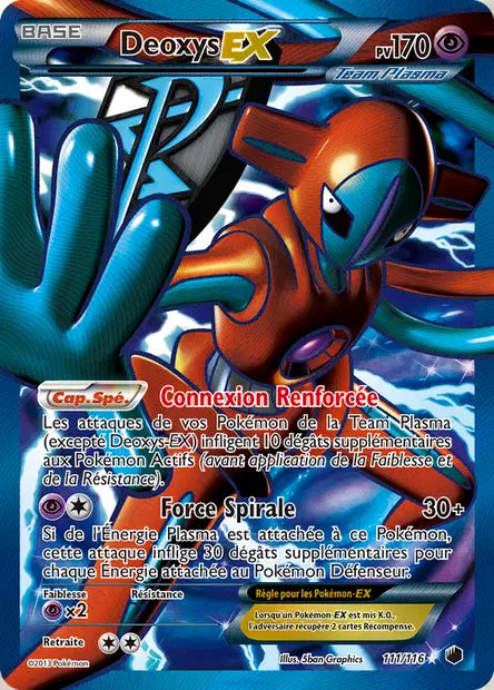 Deoxys Ex Full art - Glaciation Plasma - 111/116