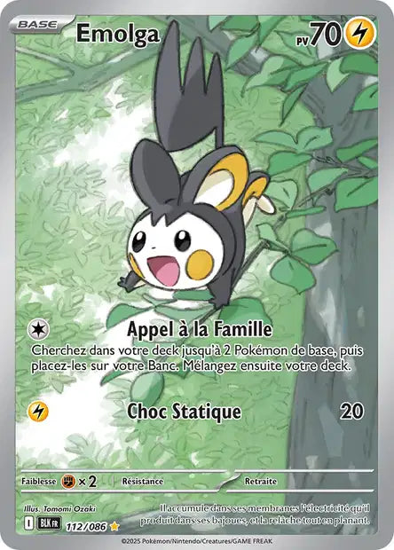 Emolga R - Foudre Noire - 112/086