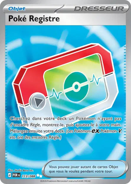 Poke Registre Full art - Equilibre Parfait - 113/088